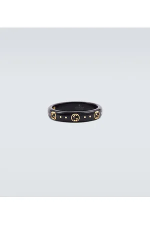 Gucci Icon Ring aus 18kt Gelbgold und Korund