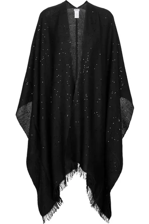 Brunello Cucinelli Damen Jacken - Poncho aus Kaschmir und Seide