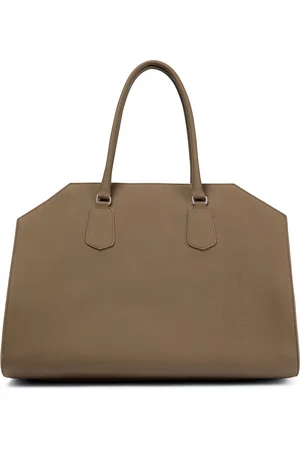 The Row Geo Margeaux Large leather tote bag