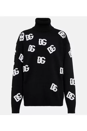 Dolce & Gabbana Jacquard turtleneck wool sweater