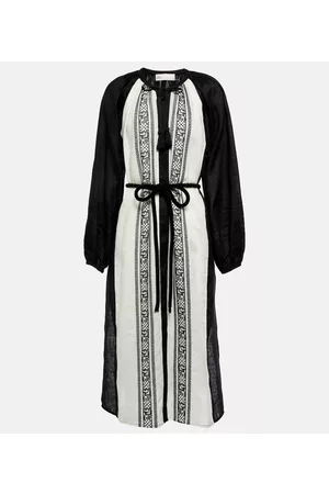 Tory Burch Bestickter Kaftan aus Leinen