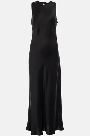 ASCENO Maxikleid Valencia aus Seiden-Twill