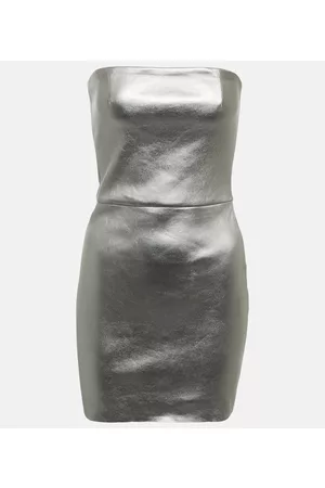 Stouls Trägerloses Minikleid Amina aus Leder