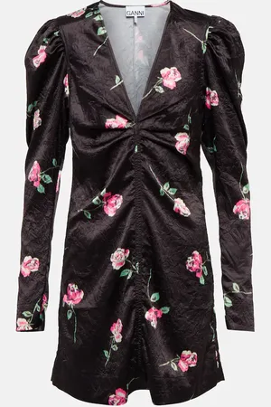 Ganni Minikleid aus Satin