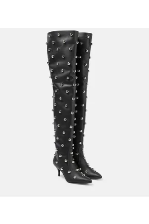 MAGDA BUTRYM Damen Hohe Stiefel - Overknee-Stiefel aus Leder