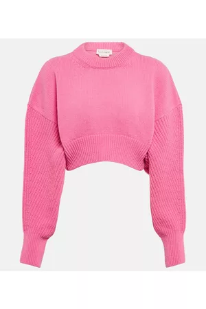 Alexander McQueen Cropped-Pullover aus Wolle