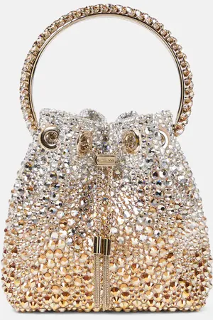 Jimmy Choo Bucket-Bag Bon Bon mit Kristallen