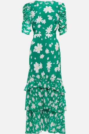 RIXO London Bedrucktes Maxikleid Evelyn aus Crêpe