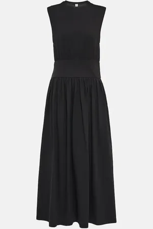 Totême Midikleid aus Baumwolle