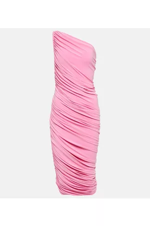 Norma Kamali Damen Asymmetrische Kleider - One-Shoulder-Midikleid Diana