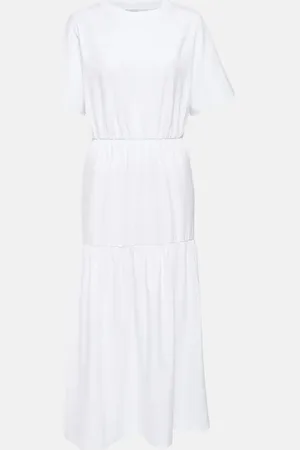 Max Mara Leisure Midikleid aus einem Baumwollgemisch