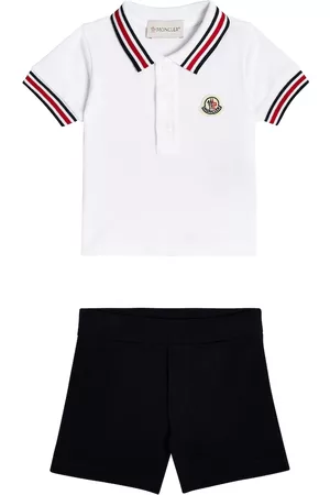 Moncler Outfit Sets - Baby Set aus Polohemd und Shorts