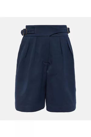 Loro Piana Damen Shorts - Bermuda-Shorts aus Baumwolle und Leinen