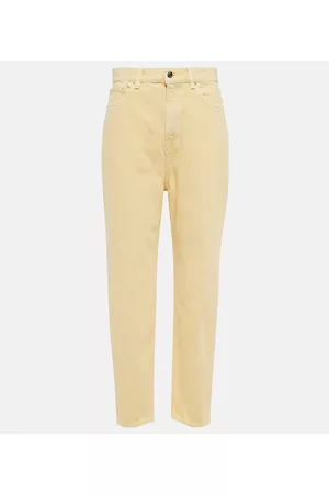 Totême Damen Straight Jeans - High-Rise Tapered Jeans