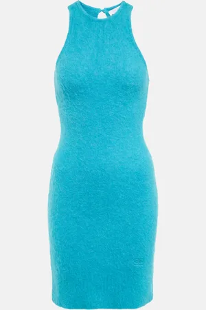 Ganni Minikleid aus einem Alpakawollgemisch