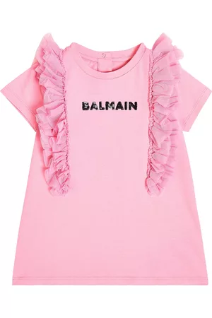 Balmain Baby Kleider - Baby Kleid aus Baumwoll-Jersey