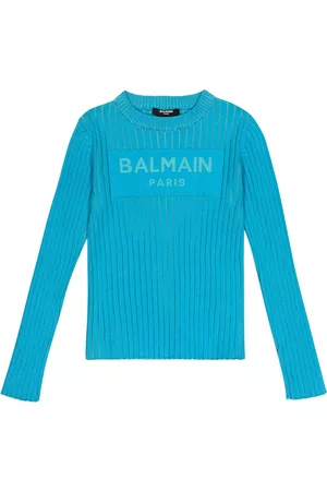 Balmain Damen Strickpullover - Pullover aus Baumwolle