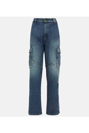 Alessandra Rich Verzierte Flared Jeans