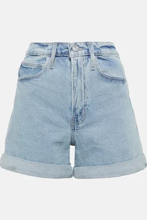 Frame High-Rise Jeansshorts