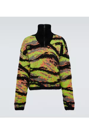 ERL Herren Strickpullover - Pullover Tiger aus Jacquard