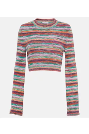 Chloé Damen Strickpullover - Cropped-Pullover aus Wolle und Kaschmir