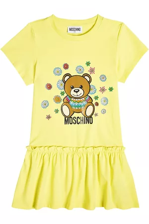 Moschino Mädchen Kleider - Kleid Teddy Bear aus einem Baumwollgemisch