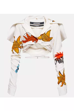 Jacquemus Damen Blusen - Bedrucktes Hemd La chemise Meio