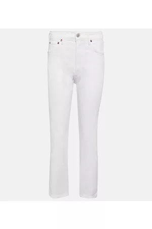 AGOLDE Damen High Waisted Jeans - High-Rise Cropped Jeans Riley