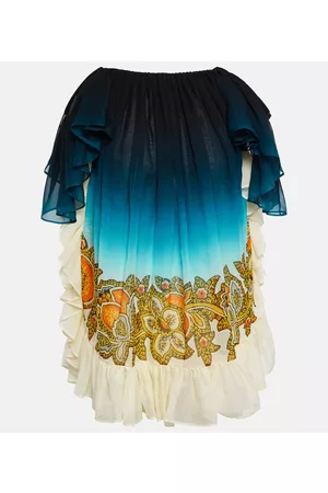 Etro Damen Bedruckte Kleider - Bedrucktes Minikleid aus Seide