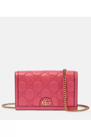 Gucci Damen Geldbörsen & Etuis - Portemonnaie mit Kettenriemen GG aus Matelassé-Leder