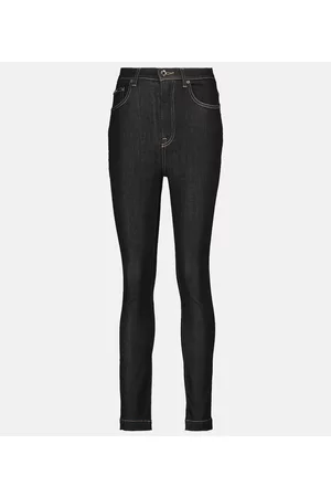 Dolce & Gabbana Damen High Waisted Jeans - High-Rise Skinny Jeans