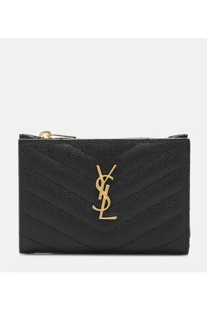 Saint Laurent Damen Geldbörsen & Etuis - Portemonnaie Monogram aus Leder