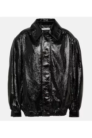 Alessandra Rich Damen Lederjacken - Oversize-Lederjacke