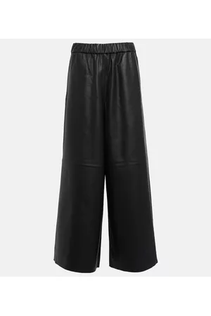 The Frankie Shop Damen Weite Hosen - Weite Hose Sydney aus Leder