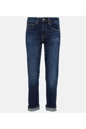 AG Jeans Damen Skinny Jeans - Mid-Rise Slim Jeans Girlfriend