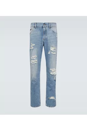 Dolce & Gabbana Herren Slim Jeans - Mid-Rise Straight Jeans
