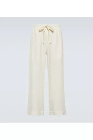 COMMAS Herren Weite Hosen - Weite Hose aus Leinen