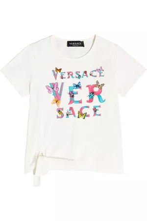 VERSACE Mädchen Shirts - T-Shirt aus Baumwoll-Jersey