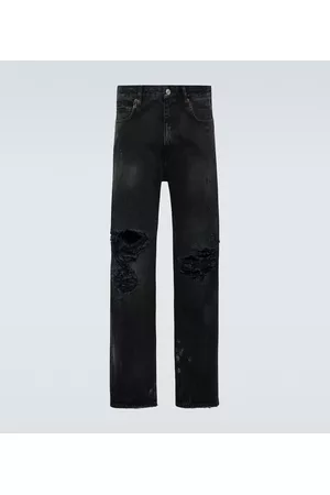 Balenciaga Herren Straight Jeans - Distressed Straight Jeans