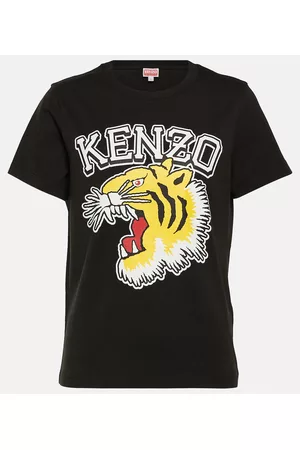 Kenzo Damen Shirts - T-Shirt Varsity Jungle aus Baumwolle