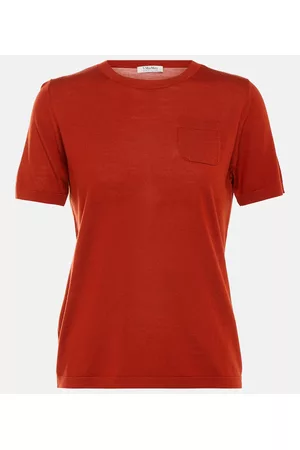Max Mara Damen Shirts - T-Shirt Egidio aus Wolle
