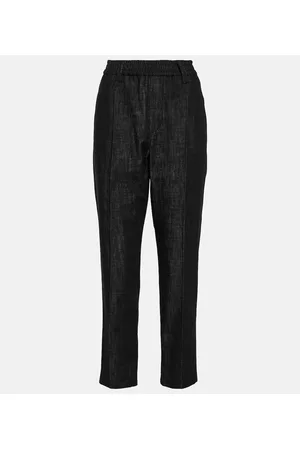 Brunello Cucinelli Damen Straight Jeans - Mid-Rise Straight Jeans