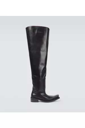 Balenciaga Herren Chelsea Boots - Overknee-Stiefel Santiago aus Leder