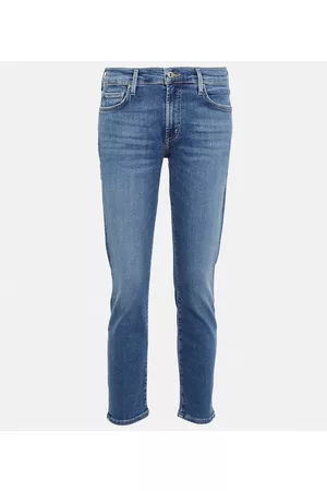 Citizens of Humanity Damen Slim Jeans - Mid-Rise Cropped Slim Jeans Ella