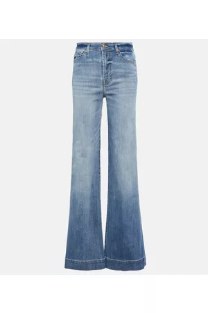 7 for all Mankind Damen High Waisted Jeans - High-Rise Flared Jeans Modern Dojo