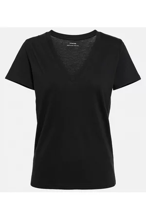 Vince Damen Shirts - T-Shirt aus Baumwolle