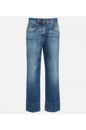 Gucci Damen High Waisted Jeans - Wide-Leg Jeans
