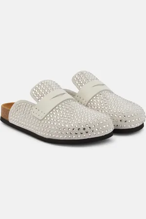 J.W.Anderson Verzierte Slippers aus Veloursleder