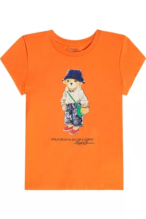 Ralph Lauren Mädchen Poloshirts - T-Shirt Polo Bear aus Baumwolle