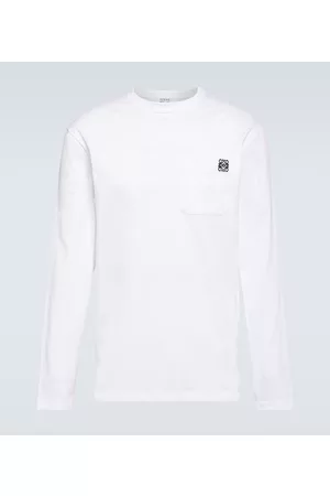 Loewe Herren Lange Ärmel - Longsleeve aus Baumwoll-Jersey